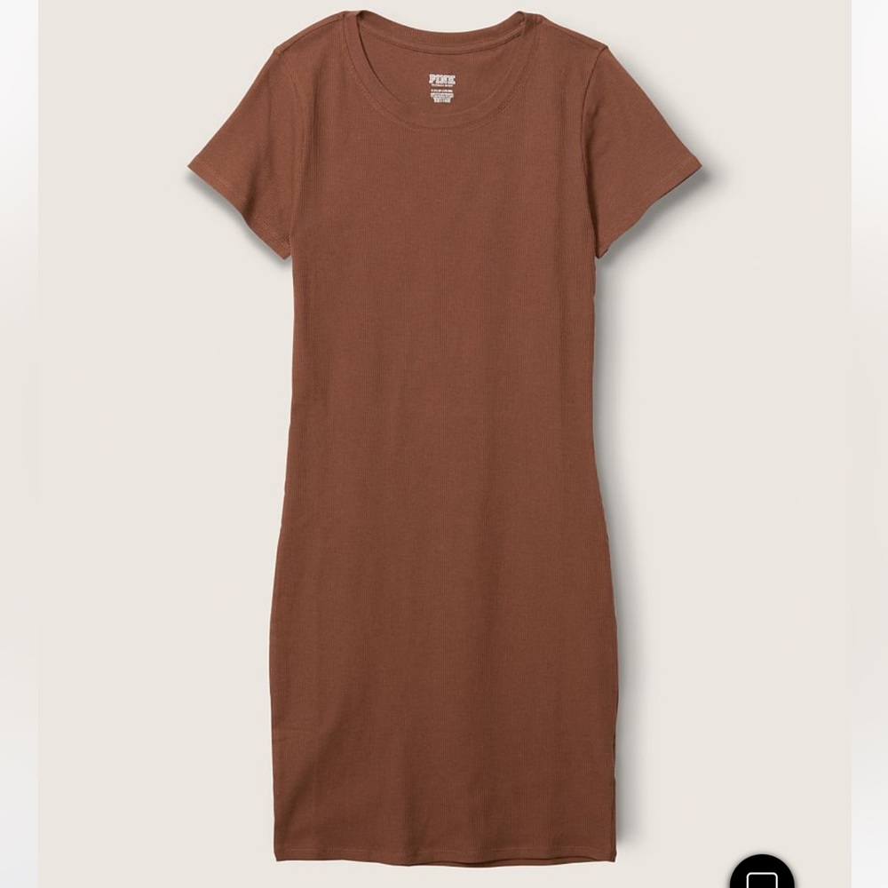 Ribbed Short Sleeve Mini Dress